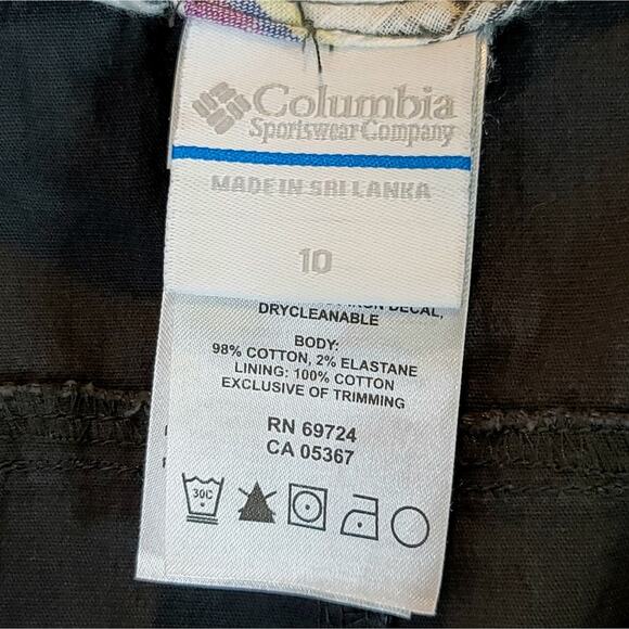 Columbia Mini Skirt Womens Size 10 Plaid Inset Zip Fly Gray Hiking Cargo Pockets - Picture 12 of 14